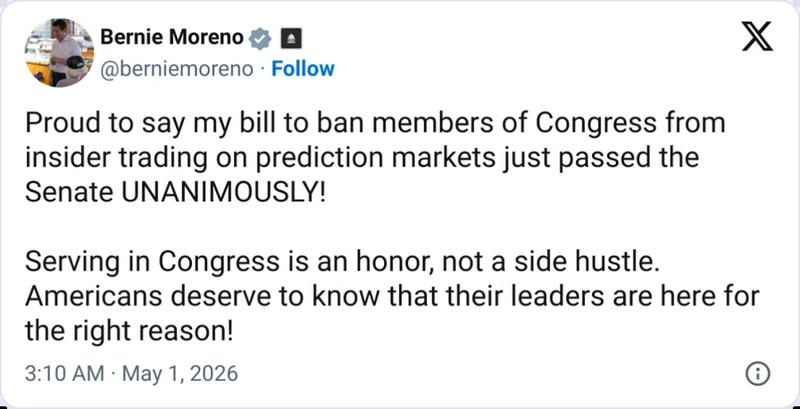 Bernie Moreno statement