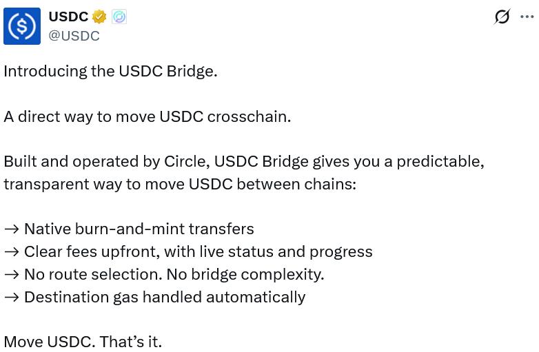 USDC Bridge interface