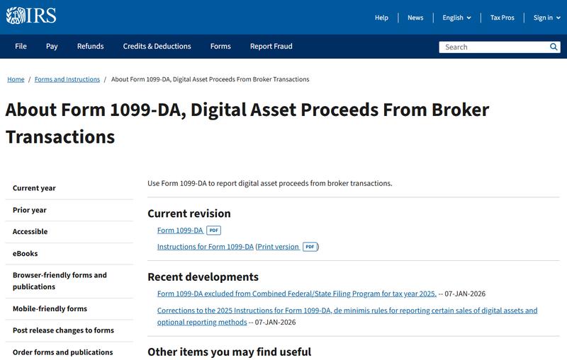 About Form 1099-DA