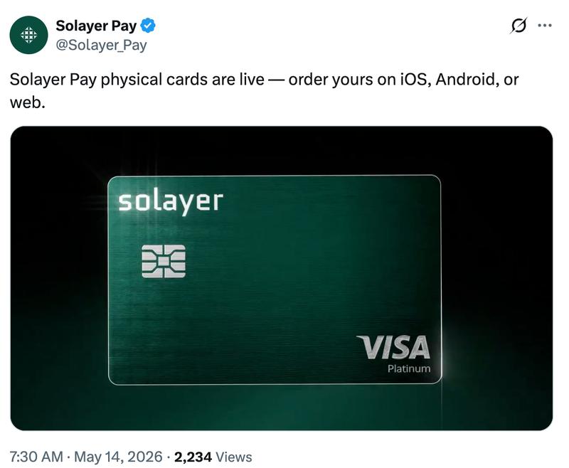 Solayer Pay interface