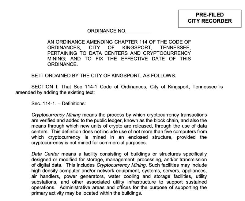 Cryptocurrencies, Government, Bitcoin Mining, United States