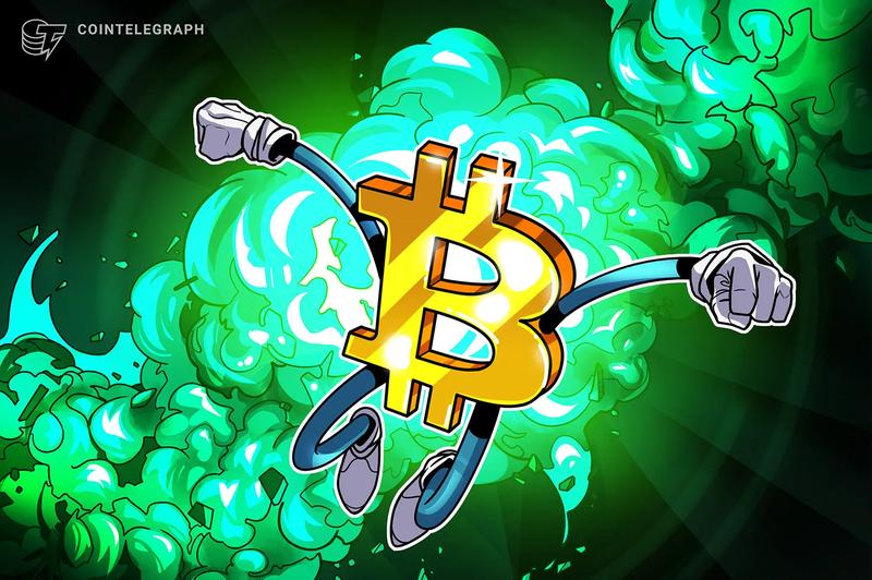 Bitcoin price increase illustration