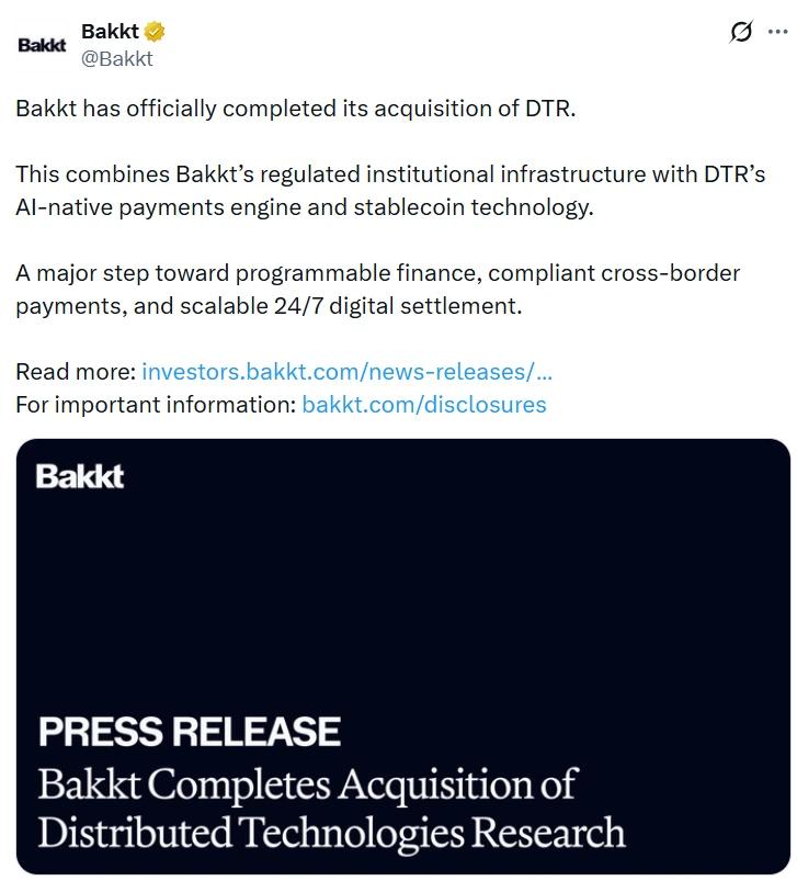 Bakkt acquisition diagram
