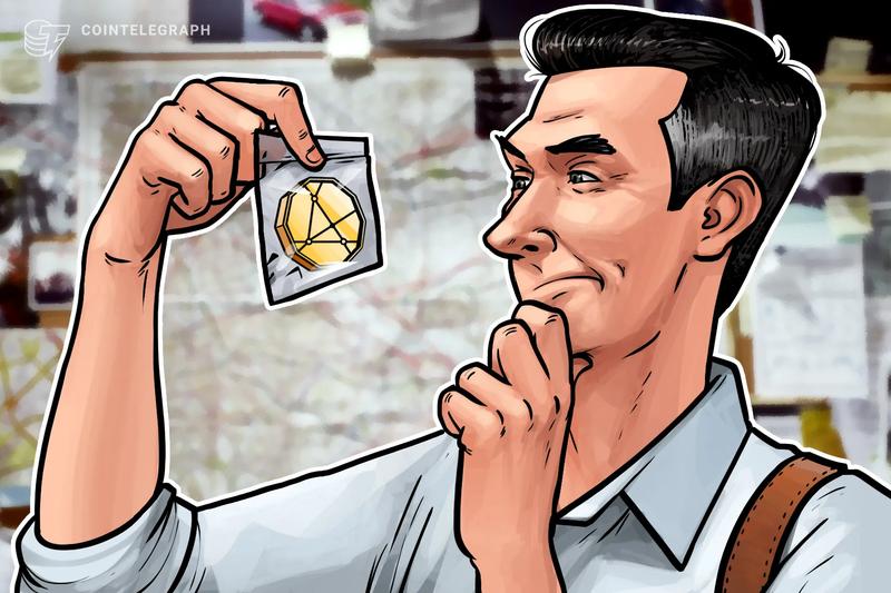 Detective investigating blockchain cryptocurrency