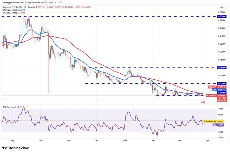 DOGE/USDT daily chart