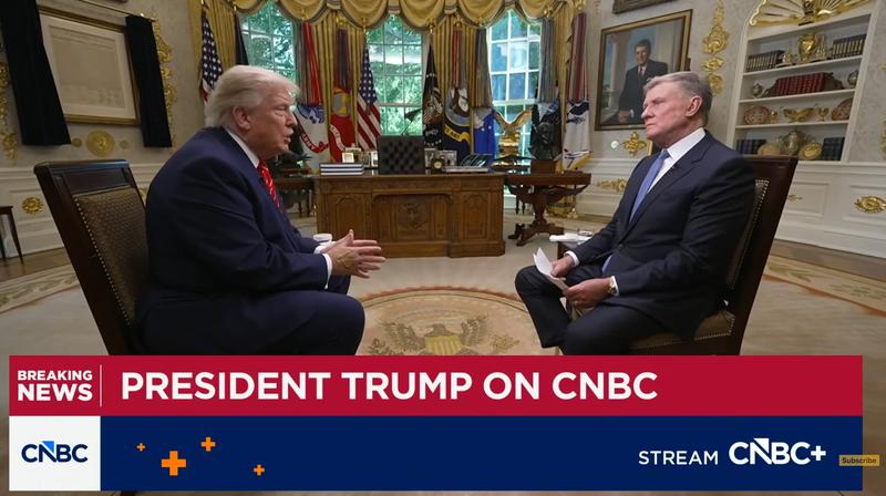 Donald Trump and Joe Kernen on CNBC