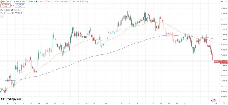 Bitcoin price chart