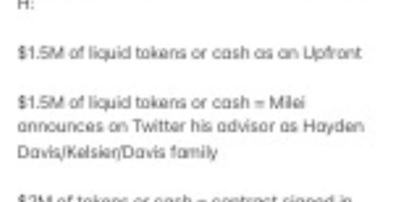 An excerpt of the draft document