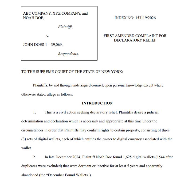 ABC Company lawsuit document