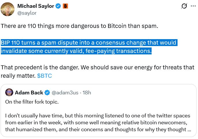 Michael Saylor tweet