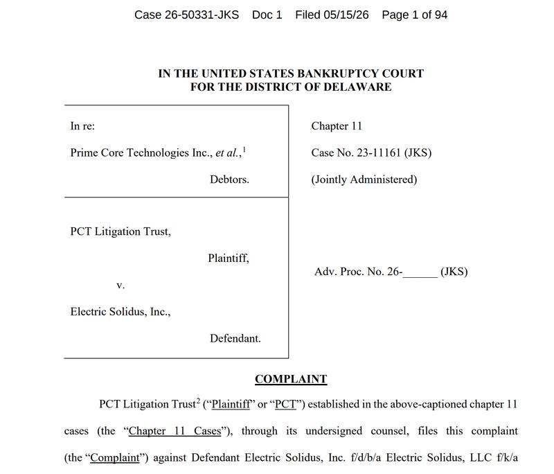 Court complaint document