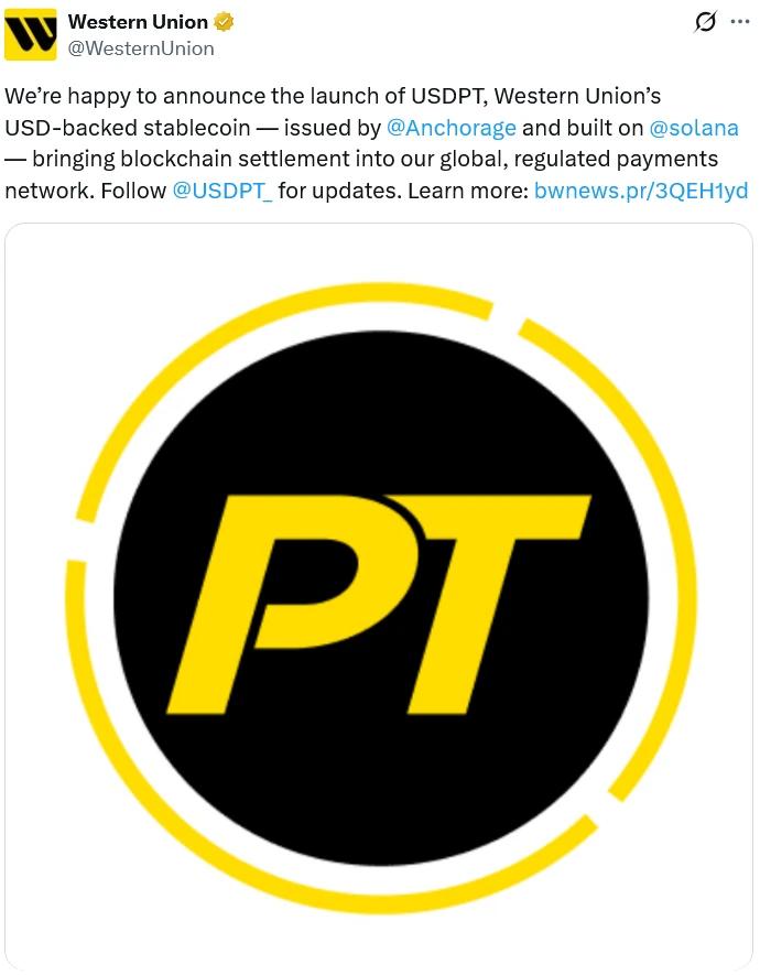Western Union stablecoin launch diagram