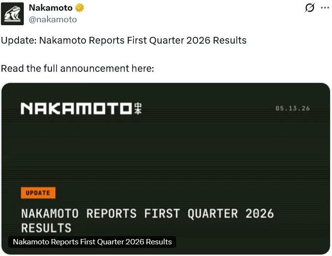 Nakamoto revenue breakdown chart