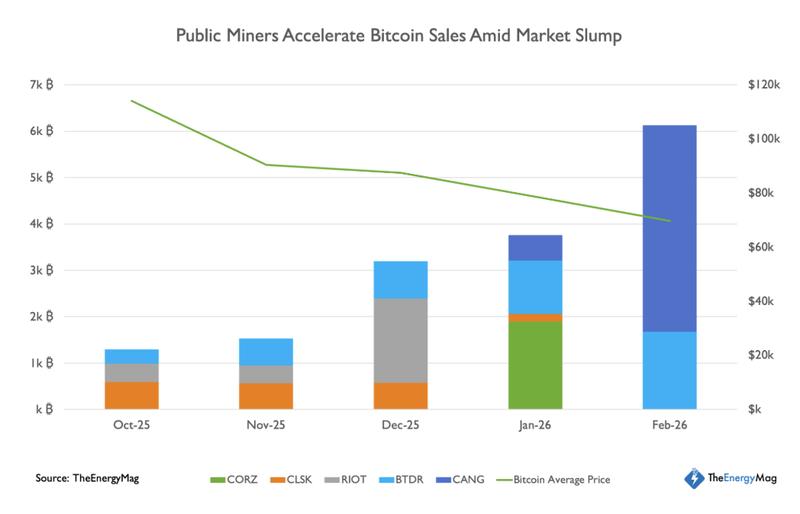 Bitcoin miners holdings chart