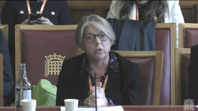 Breeden speaks before the House of Lords