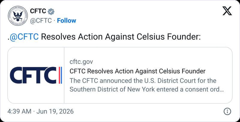 CFTC settlement document