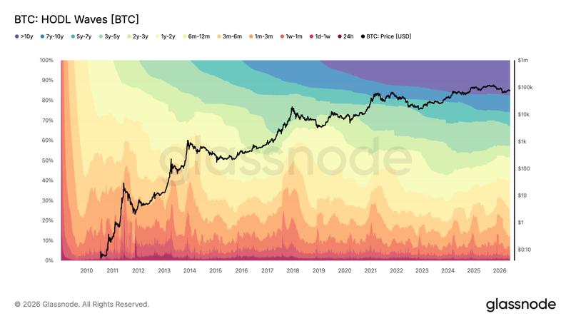 Ethereum HODL waves chart