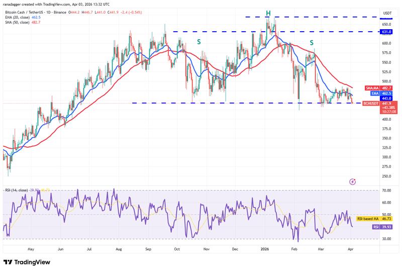 BCH/USDT daily chart