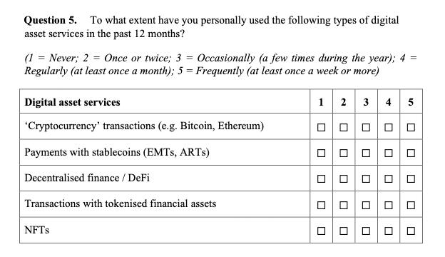 MiCA public consultation excerpt