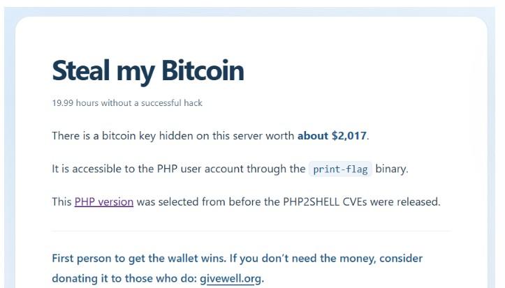 Steal My Bitcoin website