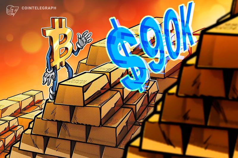 BTC struggles beneath $90K while gold surges to $5.3K all-time high ahead of FOMC