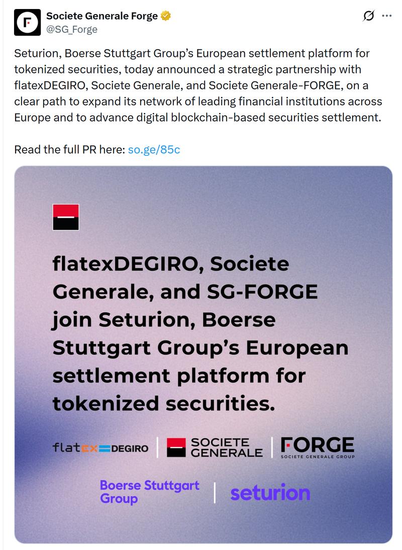 Societe Generale partnership diagram