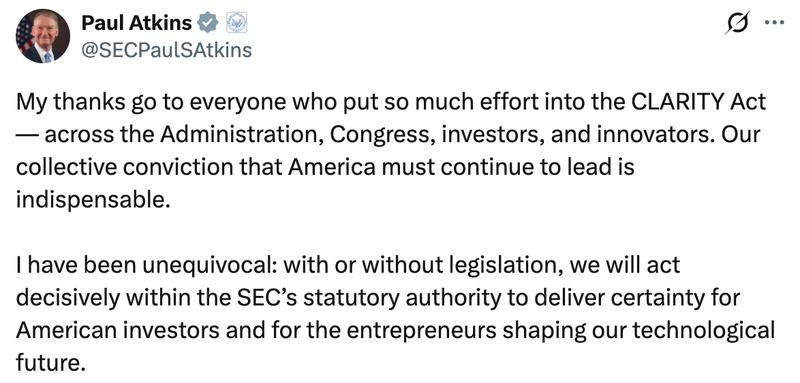 Paul Atkins statement