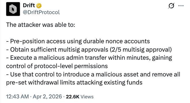 Drift Protocol attack explanation
