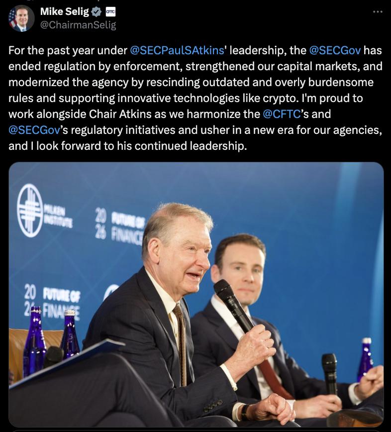 CFTC coordination with SEC