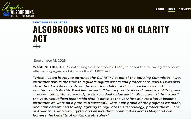 Alsobrooks voting