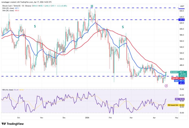 BCH/USDT daily chart