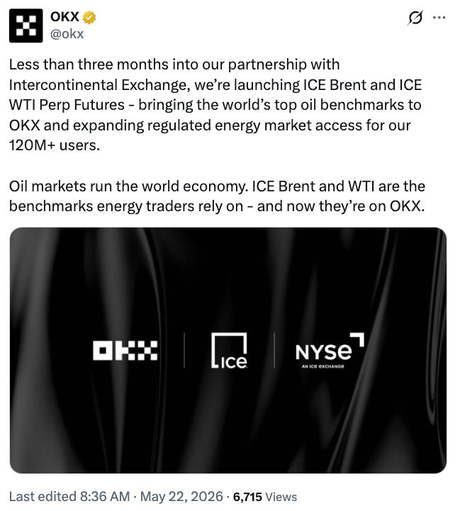 OKX perpetual futures announcement