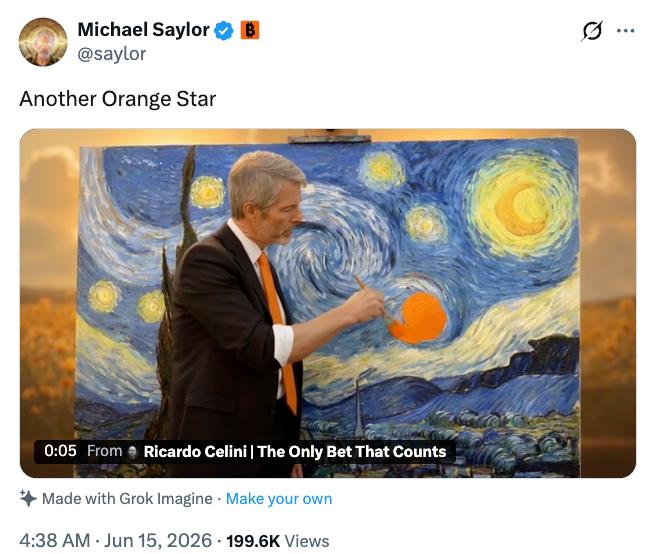Michael Saylor X post