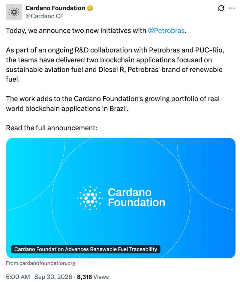 Cardano Foundation application screenshot