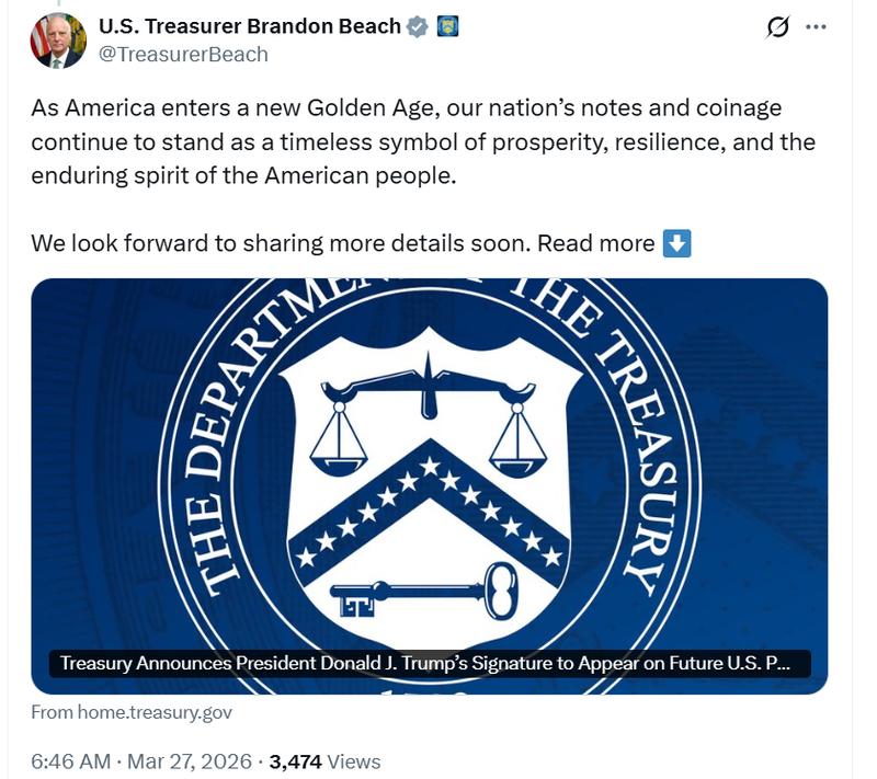 Trump signature announcement