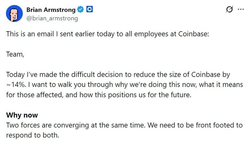 Brian Armstrong announcement