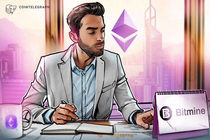 Ethereum holdings reach nearly 5% for Bitmine amid $8.4B paper losses