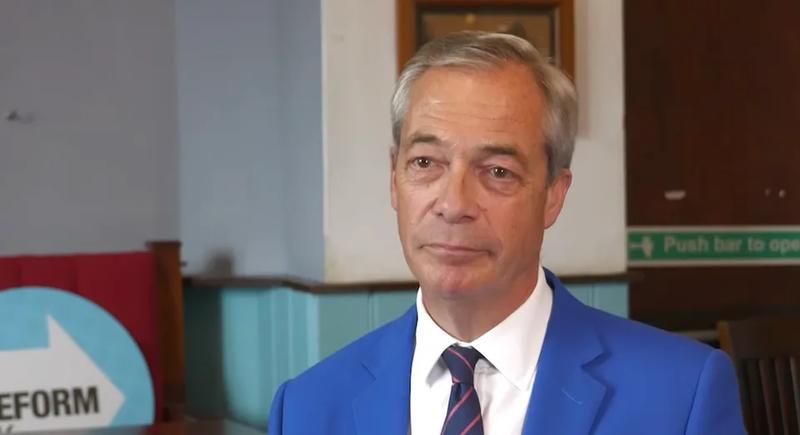 Nigel Farage speaking about Reform Party and crypto donations