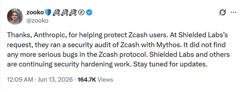 Zooko Wilcox social media post