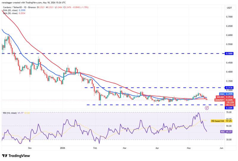 ADA/USDT daily chart