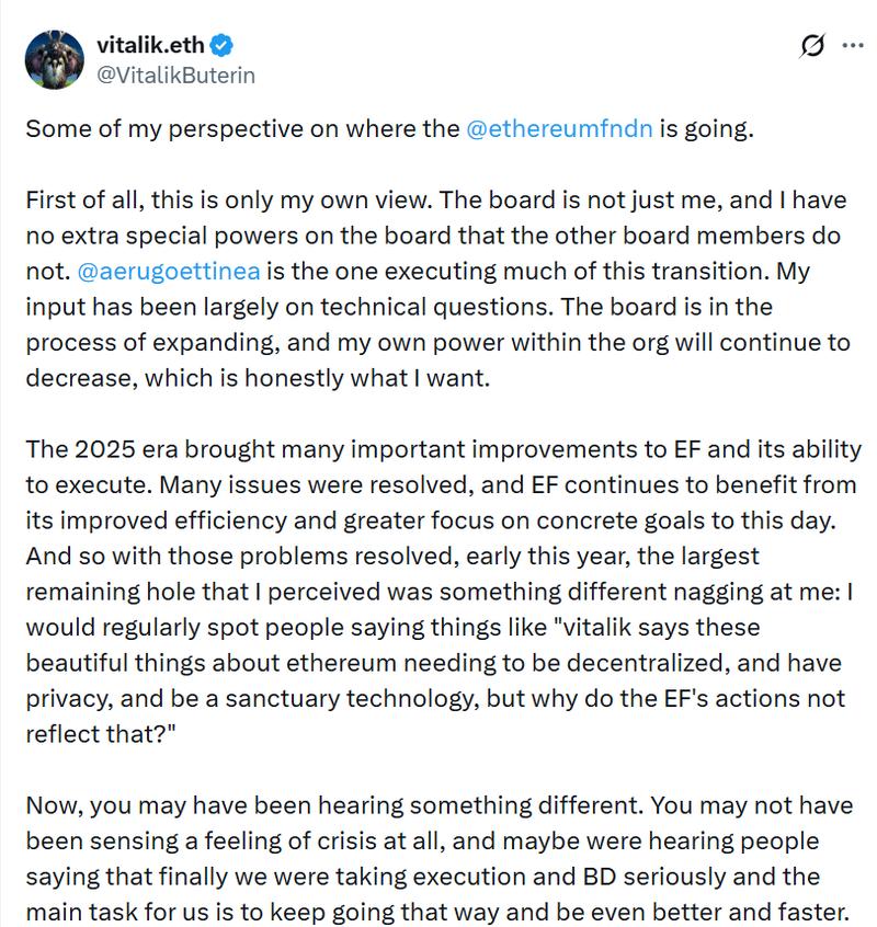 Vitalik Buterin X post