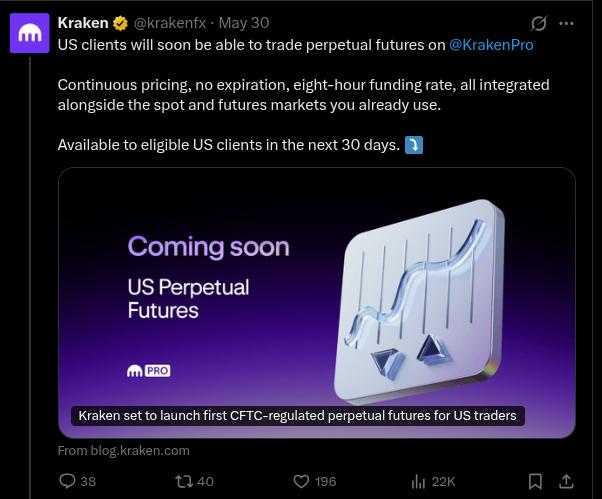 Kraken social media post