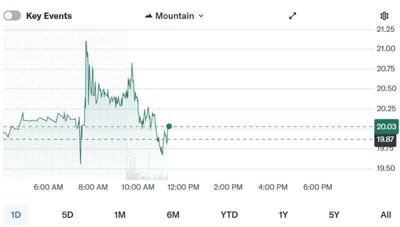 Core Scientific stock performance