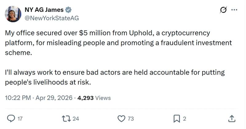 NY AG James announcement