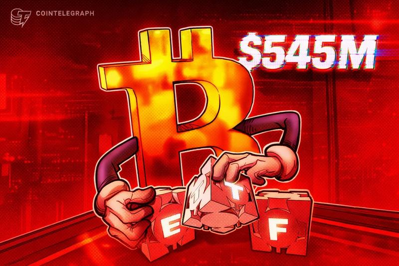 BTC ETFs Face $545M Exodus While Bitcoin Hovers Around $70K Mark
