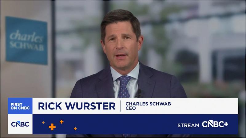 Charles Schwab CEO Rick Wurster speaking to CNBC