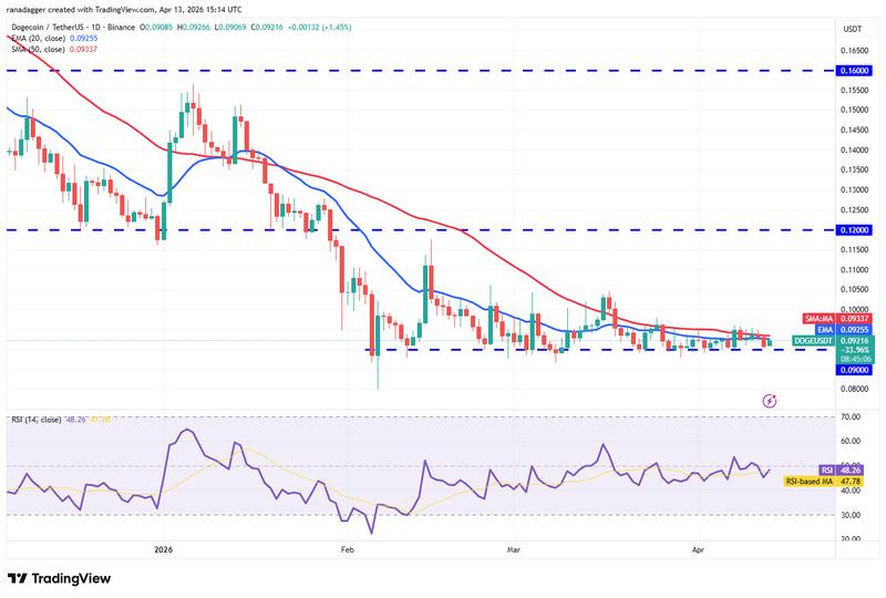 DOGE/USDT daily chart