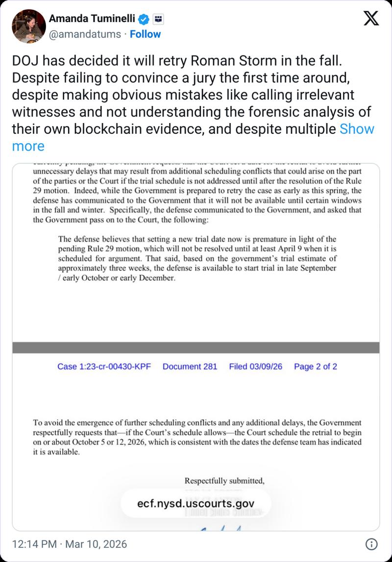 Amanda Tuminelli social media post