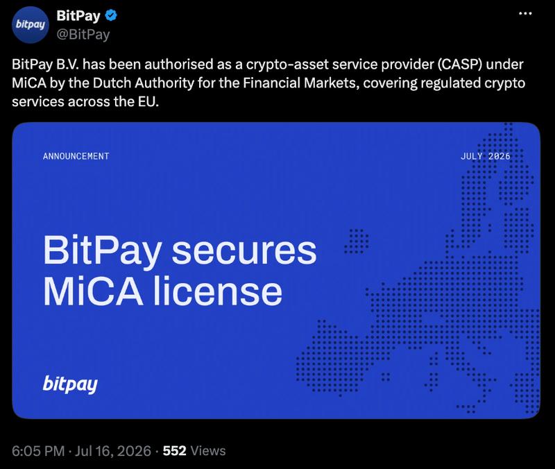 BitPay announcement