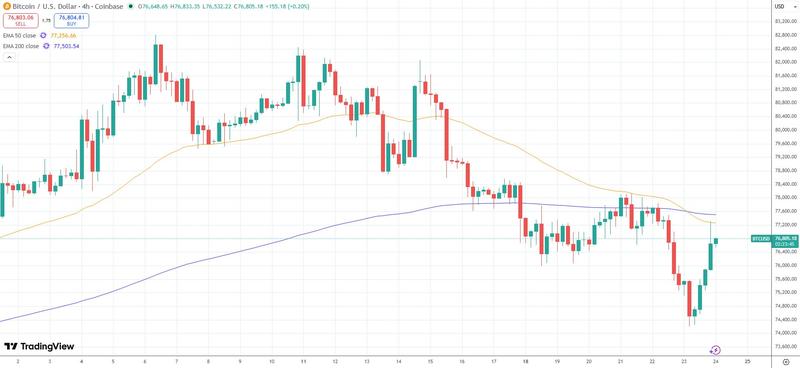 Bitcoin price chart